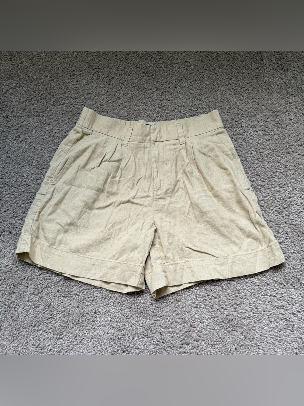 Express shorts linen khaki 4